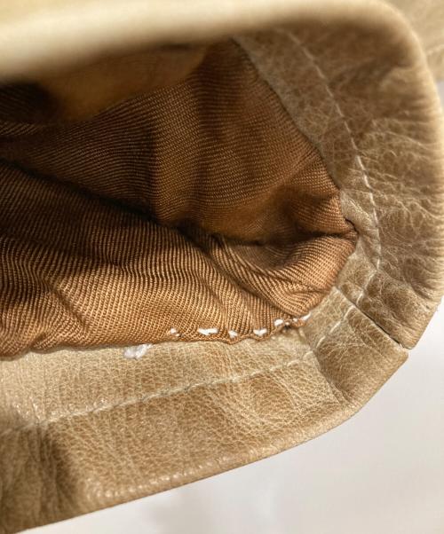 BELSTAFF（ベルスタッフ）BELSTAFF (ベルスタッフ) シングルレザージャケット ベージュ サイズ:SIZE Sの古着・服飾アイテム