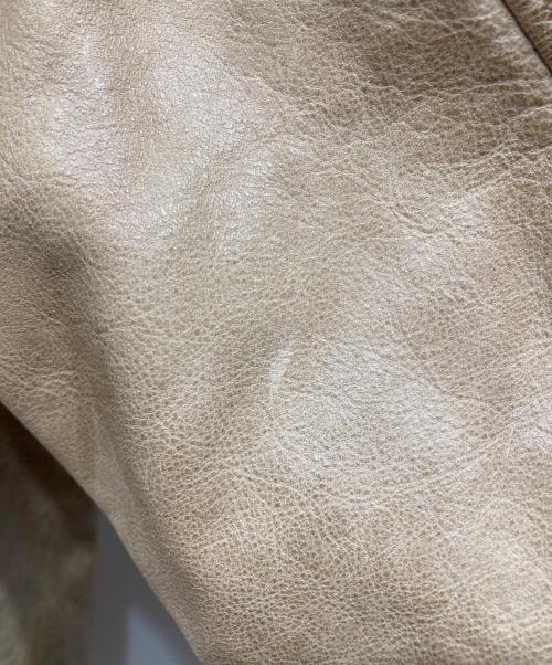BELSTAFF（ベルスタッフ）BELSTAFF (ベルスタッフ) シングルレザージャケット ベージュ サイズ:SIZE Sの古着・服飾アイテム