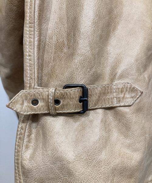 BELSTAFF（ベルスタッフ）BELSTAFF (ベルスタッフ) シングルレザージャケット ベージュ サイズ:SIZE Sの古着・服飾アイテム