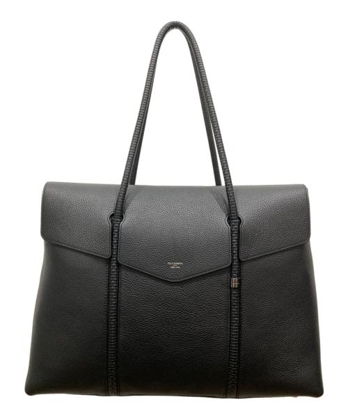 PELLE MORBIDA Hawser（ペッレモルビダホーサー）PELLE MORBIDA Hawser (ペッレモルビダホーサー) フラップトートバッグ ブラックの古着・服飾アイテム