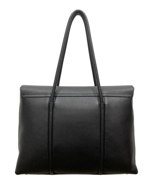 PELLE MORBIDA Hawser（ペッレモルビダホーサー）PELLE MORBIDA Hawser (ペッレモルビダホーサー) フラップトートバッグ ブラックの古着・服飾アイテム