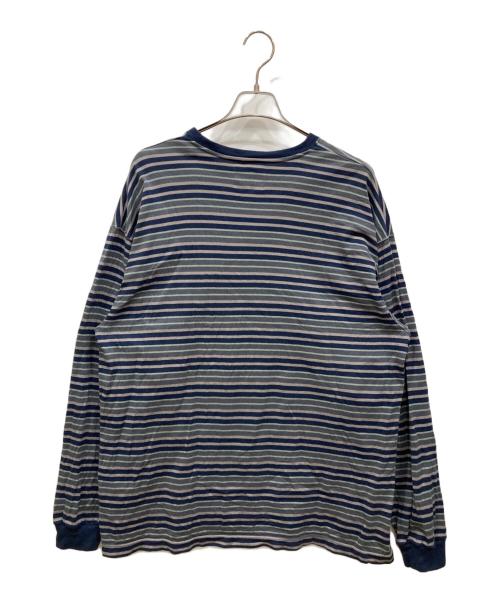 WTAPS（ダブルタップス）WTAPS (ダブルタップス) ボーダーロングTシャツ　BDY 01/LS/COTTON.TEXTILE.WUT グレー サイズ:SIZE 3の古着・服飾アイテム