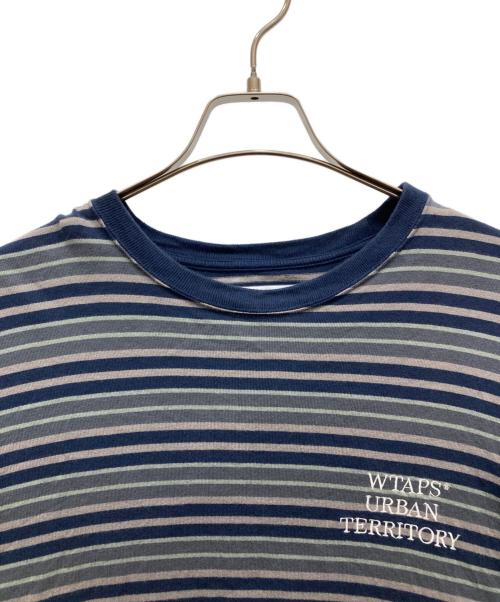 WTAPS（ダブルタップス）WTAPS (ダブルタップス) ボーダーロングTシャツ　BDY 01/LS/COTTON.TEXTILE.WUT グレー サイズ:SIZE 3の古着・服飾アイテム