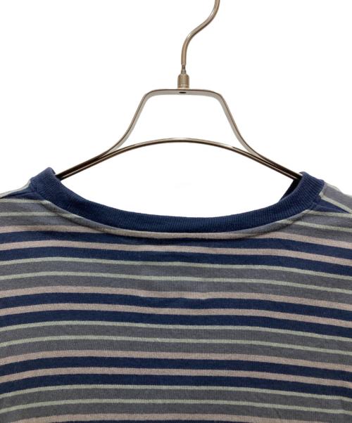 WTAPS（ダブルタップス）WTAPS (ダブルタップス) ボーダーロングTシャツ　BDY 01/LS/COTTON.TEXTILE.WUT グレー サイズ:SIZE 3の古着・服飾アイテム