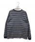 WTAPS (ダブルタップス) ボーダーロングTシャツ　BDY 01/LS/COTTON.TEXTILE.WUT グレー サイズ:SIZE 3：12000円