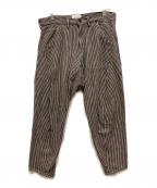 CAL O LINEキャルオーライン）の古着「ストライプパンツ」｜ベージュ