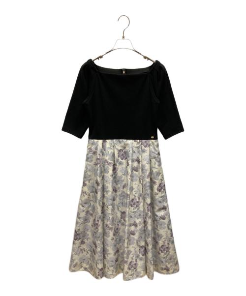 tocco（トッコ）tocco (トッコ) ヨンア (ヨンア) 大人百花 (オトナヒャッカ) BOTANICAL GARDEN PARTY ドレス ブラック×ベージュ サイズ:SIZE 2 未使用品の古着・服飾アイテム