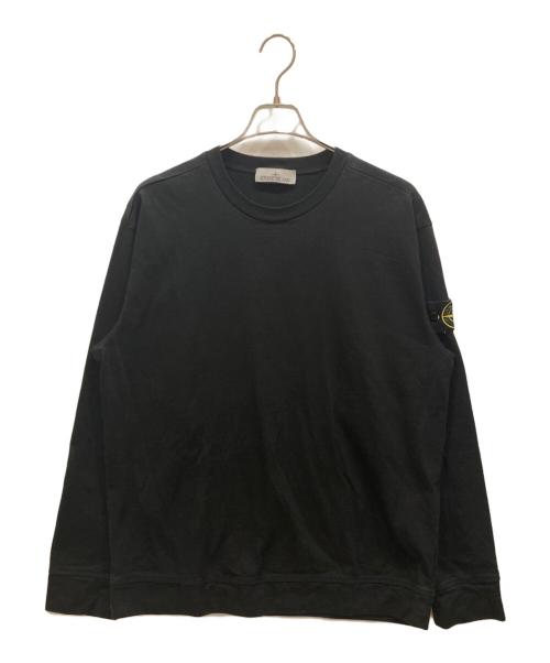 STONE ISLAND（ストーンアイランド）STONE ISLAND (ストーンアイランド) ガーメントダイ スウェット ブラック サイズ:SIZE Lの古着・服飾アイテム