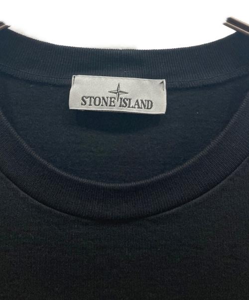 STONE ISLAND（ストーンアイランド）STONE ISLAND (ストーンアイランド) ガーメントダイ スウェット ブラック サイズ:SIZE Lの古着・服飾アイテム