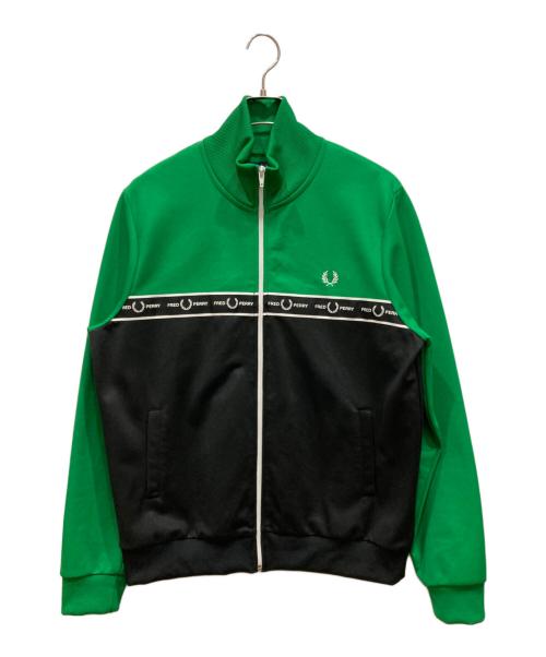 FRED PERRY（フレッドペリー）FRED PERRY (フレッドペリー) トラックジャケット グリーン×ブラック サイズ:SIZE Lの古着・服飾アイテム