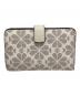 Kate Spade (ケイトスペード) フラワー コーテッド キャンバス コンパクト ウォレット ベージュ：4000円
