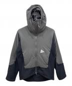 and wanderアンドワンダー）の古着「twill fleece jacket」｜グレー×ブラック