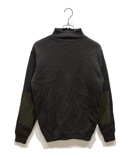 Barbour（バブアー）Barbour (バブアー) ハーフジップエルボーパッチニット オリーブ サイズ:SIZE Mの古着・服飾アイテム