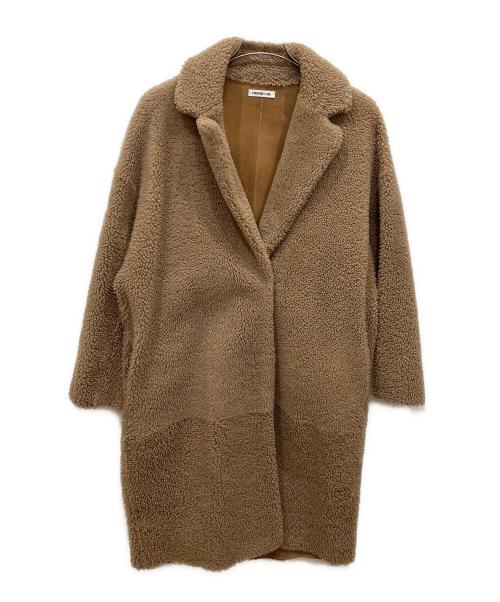 EVERYDAY I LIKE.（エヴリデイ アイ ライク）EVERYDAY I LIKE. (エヴリデイ アイ ライク) ムートンチェスターコート ブラウン サイズ:不明の古着・服飾アイテム