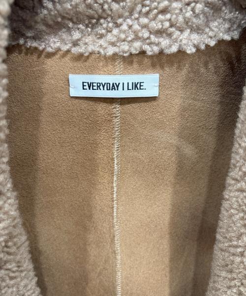 EVERYDAY I LIKE.（エヴリデイ アイ ライク）EVERYDAY I LIKE. (エヴリデイ アイ ライク) ムートンチェスターコート ブラウン サイズ:不明の古着・服飾アイテム