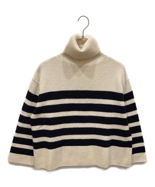 DEUXIEME CLASSE（ドゥーズィエム クラス）Deuxieme Classe (ドゥーズィエム クラス) ワイドボーダーニット アイボリー サイズ:無しの古着・服飾アイテム