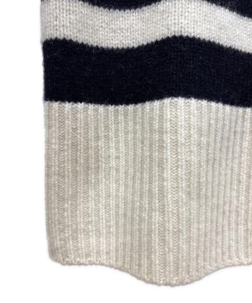 DEUXIEME CLASSE（ドゥーズィエム クラス）Deuxieme Classe (ドゥーズィエム クラス) ワイドボーダーニット アイボリー サイズ:無しの古着・服飾アイテム