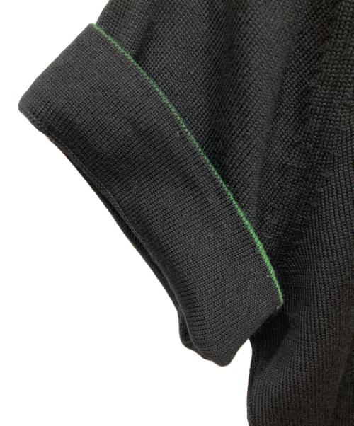 LEONARD（レオナール）LEONARD (レオナール) ビジュー半袖ニット ブラック サイズ:SIZE LLの古着・服飾アイテム