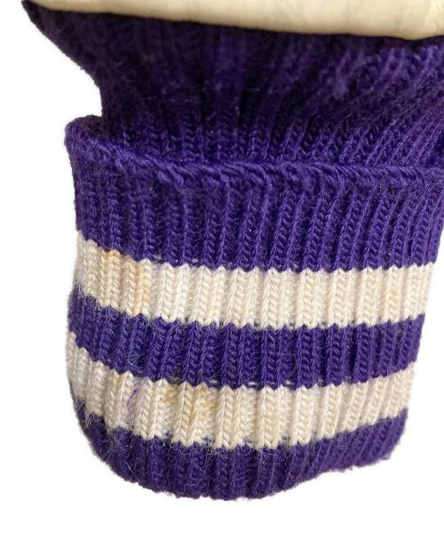 DeLong（デロング）DeLong (デロング) スタジャン パープル×ホワイト サイズ:SIZE 44の古着・服飾アイテム