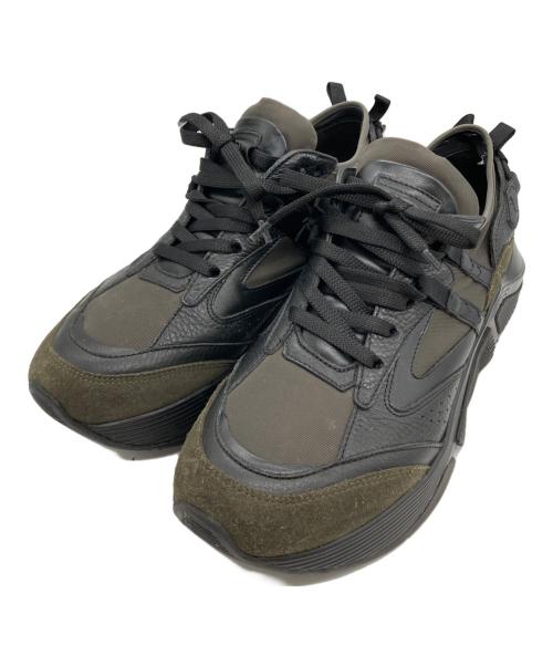 EMPORIO ARMANI（エンポリオアルマーニ）EMPORIO ARMANI (エンポリオアルマーニ) ハイカットスニーカー ブラック サイズ:SIZE 26cmの古着・服飾アイテム