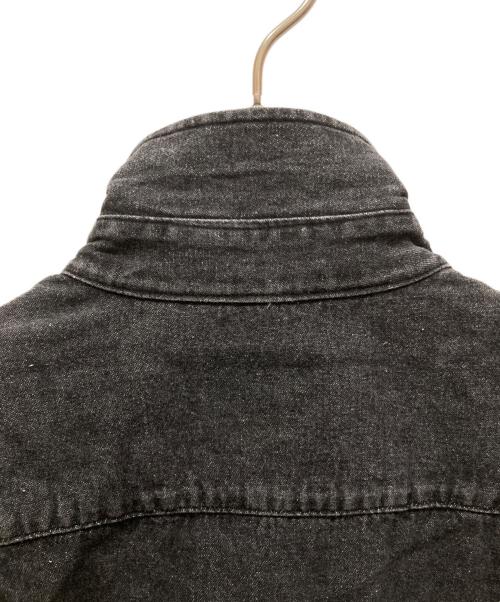 SUPREME（シュプリーム）Supreme (シュプリーム) 刺繍ブラックデニムシャツ ブラック サイズ:SIZE Lの古着・服飾アイテム