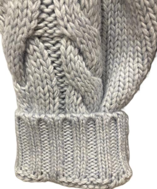 Olu.（オルドット）Olu. (オルドット) フリルレイヤードケーブルニット ブルー サイズ:SIZE 0の古着・服飾アイテム