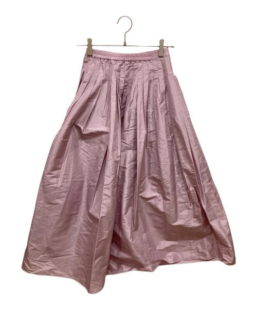 SHE TOKYO（シートーキョー）SHE TOKYO (シートーキョー) タックシルクスカート ピンク サイズ:SIZE 34の古着・服飾アイテム