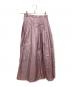 SHE TOKYO（シートーキョー）の古着「タックシルクスカート」｜ピンク