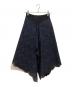 SHE Tokyo (シートーキョー) レース刺繍フレアスカート ネイビー×ブラック サイズ:SIZE 34：13000円