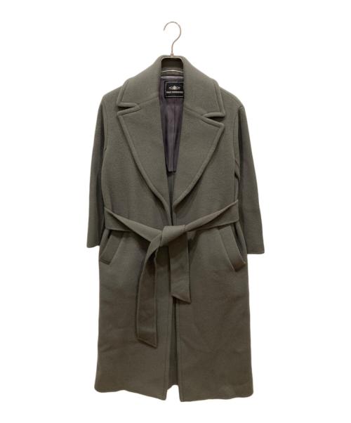 GRACE CONTINENTAL（（グレースコンチネンタル）GRACE CONTINENTAL (（グレースコンチネンタル) ベルテッドリバーコート グレー サイズ:SIZE 34の古着・服飾アイテム