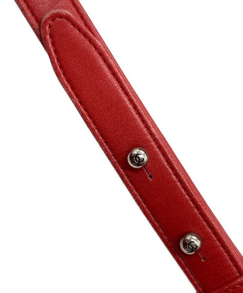 CHANEL（シャネル）CHANEL (シャネル) チェーンショルダーバッグ　ボーイシャネル レッドの古着・服飾アイテム