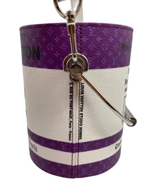 LOUIS VUITTON（ルイ ヴィトン）LOUIS VUITTON (ルイ ヴィトン) ペイントカンバッグ ホワイト×パープルの古着・服飾アイテム