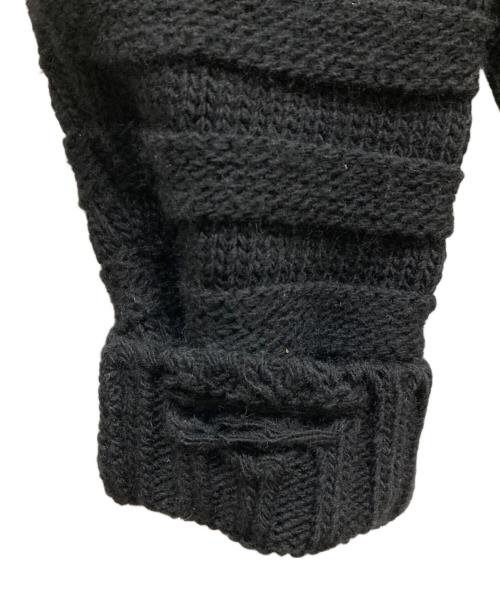 MM6 Maison Margiela（エムエムシックスメゾンマルジェラ）MM6 Maison Margiela (エムエムシックスメゾンマルジェラ) ダメージクロップドニット ブラック サイズ:SIZE XXSの古着・服飾アイテム