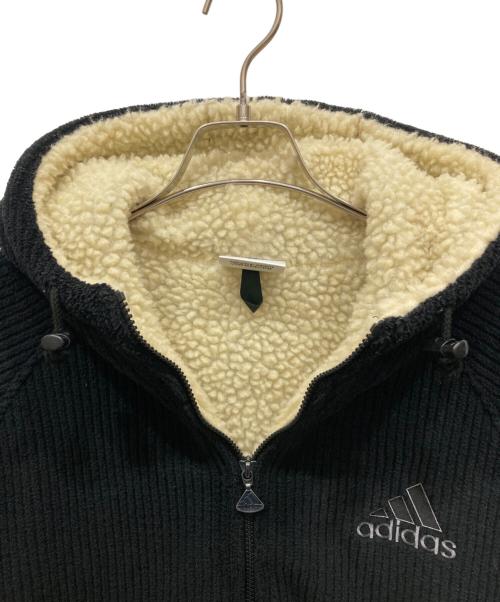 adidas（アディダス）adidas (アディダス) 90sパフォーマンスロゴボアパーカー ブラック サイズ:SIZE Lの古着・服飾アイテム