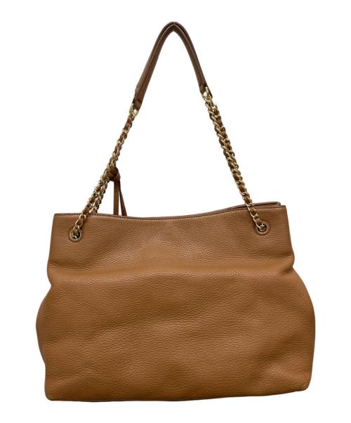 TORY BURCH（トリーバーチ）TORY BURCH (トリーバーチ) チェーンレザートートバッグ ブラウンの古着・服飾アイテム