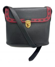 Yves Saint Laurent（イヴサンローラン）の古着「ダイヤカットショルダーバッグ」｜ブラック