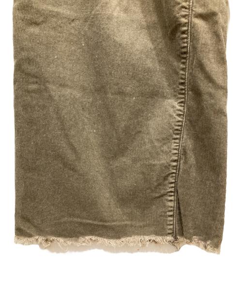 JOHNBULL（ジョンブル）Johnbull (ジョンブル) コーデュロイワイドパンツ ダメージパンツ カーキ サイズ:SIZE Mの古着・服飾アイテム