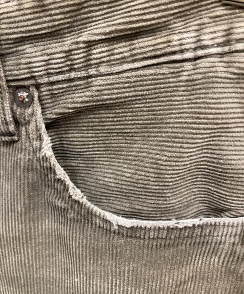 JOHNBULL（ジョンブル）Johnbull (ジョンブル) コーデュロイワイドパンツ ダメージパンツ カーキ サイズ:SIZE Mの古着・服飾アイテム