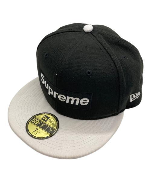 SUPREME（シュプリーム）SUPREME (シュプリーム) New Era (ニューエラ) ロゴキャップ ホワイト×ブラックの古着・服飾アイテム
