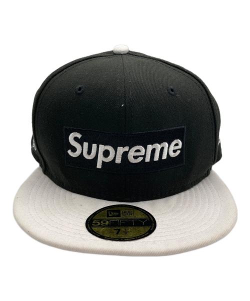 SUPREME（シュプリーム）SUPREME (シュプリーム) New Era (ニューエラ) ロゴキャップ ホワイト×ブラックの古着・服飾アイテム