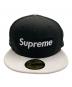 SUPREME（シュプリーム）の古着「ロゴキャップ」｜ホワイト×ブラック