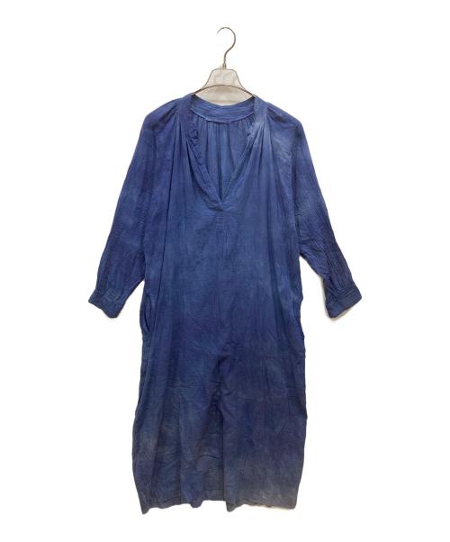 LOVE TANJANE（ラブタンジェイン）LOVE TANJANE (ラブタンジェイン) タイダイ染めロングワンピース ブルー サイズ:不明の古着・服飾アイテム