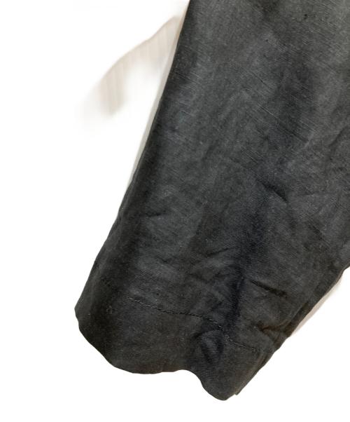 ASEEDONCLOUD（アシードンクラウド）ASEEDONCLOUD (アシードンクラウド) リネンコート ブラック サイズ:Mの古着・服飾アイテム