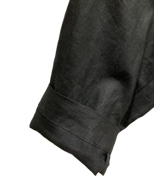 ASEEDONCLOUD（アシードンクラウド）ASEEDONCLOUD (アシードンクラウド) リネンコート ブラック サイズ:Mの古着・服飾アイテム