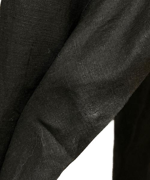 ASEEDONCLOUD（アシードンクラウド）ASEEDONCLOUD (アシードンクラウド) リネンコート ブラック サイズ:Mの古着・服飾アイテム