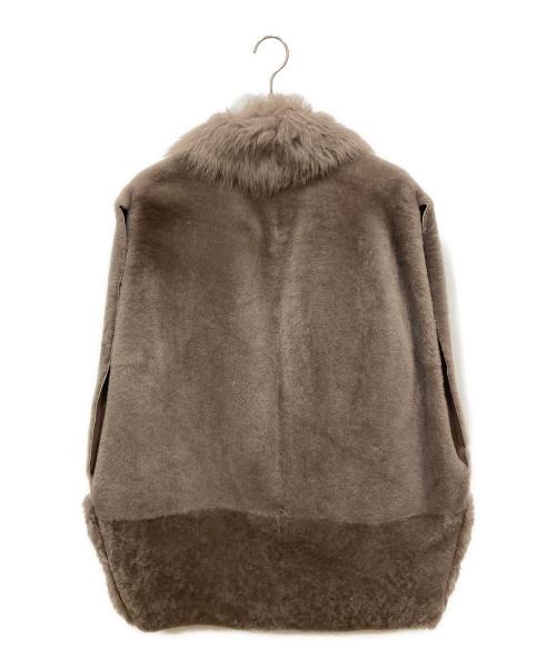 BLANCHA（ブランカ）BLANCHA (ブランカ) ムートンベスト グレー サイズ:SIZE 42の古着・服飾アイテム