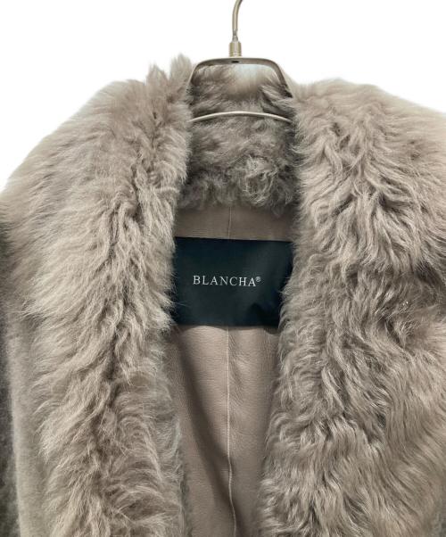 BLANCHA（ブランカ）BLANCHA (ブランカ) ムートンベスト グレー サイズ:SIZE 42の古着・服飾アイテム