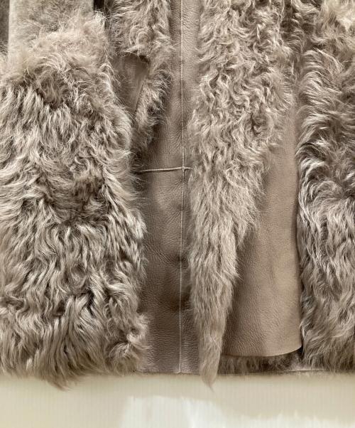 BLANCHA（ブランカ）BLANCHA (ブランカ) ムートンベスト グレー サイズ:SIZE 42の古着・服飾アイテム