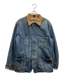 WAREHOUSE（ウエアハウス）の古着「裏ブランケットデニムカバーオール」｜インディゴ