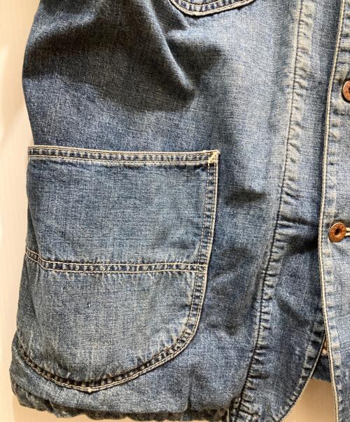 WAREHOUSE（ウエアハウス）WAREHOUSE (ウエアハウス) 裏ブランケットデニムカバーオール インディゴ サイズ:40の古着・服飾アイテム